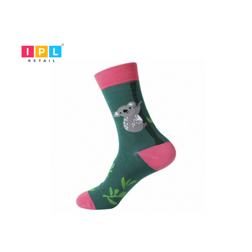 Hop into the Pink Bamboo Grove: Koala Socks