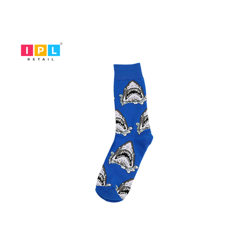 Socks that Hunt for Compliments: Blue Shark Frenzy