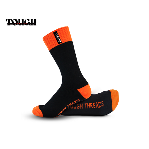 Men's Bamboo Calf Socks Orange