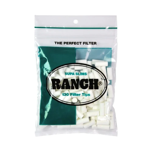 Ranch Supa Slim Cigarette Filters | Box of 12 Bags