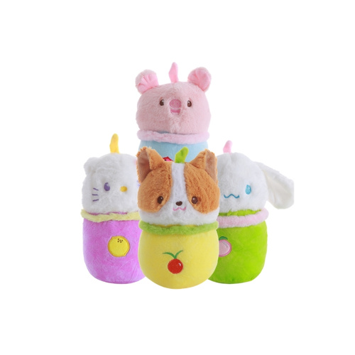 Adorable Plush Animals in Fruit Outfits | Assorted