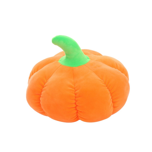 Bright Orange Pumpkin With A Short Green Stem Plush Toy