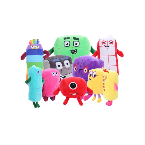 Soft Digital Block Plush Figures | Assorted