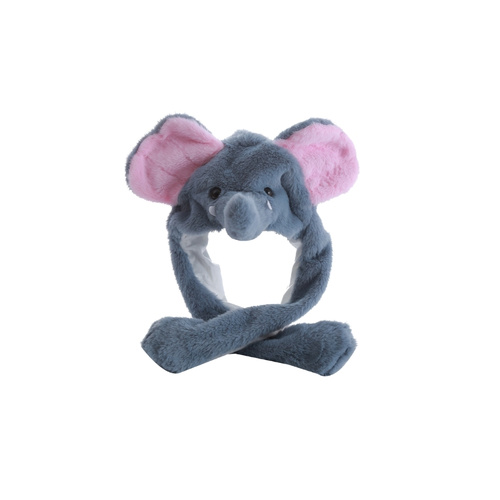 Plush Elephant Hat with Floppy Ears