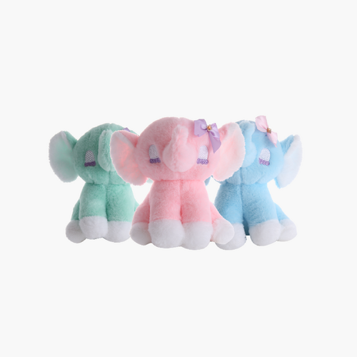 Cuddly Elephant with Bow | Assorted