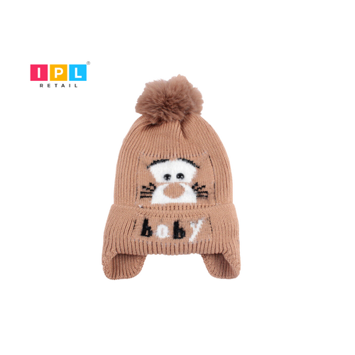 Funny Cartoon Style Baby Beanie Hat