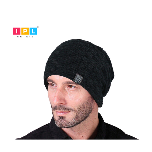 Unisex Checkered Beanie Hat-Assorted
