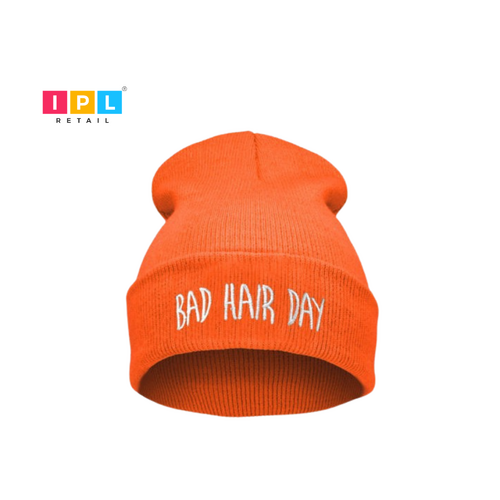 Bright And Beautiful  Orange Adult Beanie