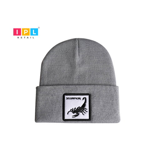 Sleek Grey Fisherman Beanie