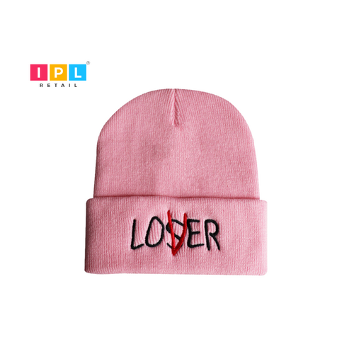 Playful Pink: LOVER or LOSER Beanie