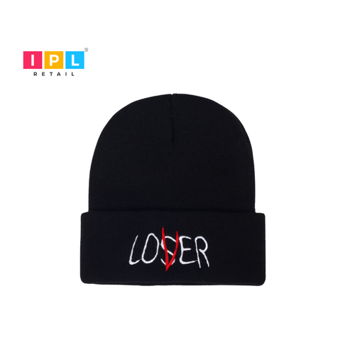 Classic black beanie