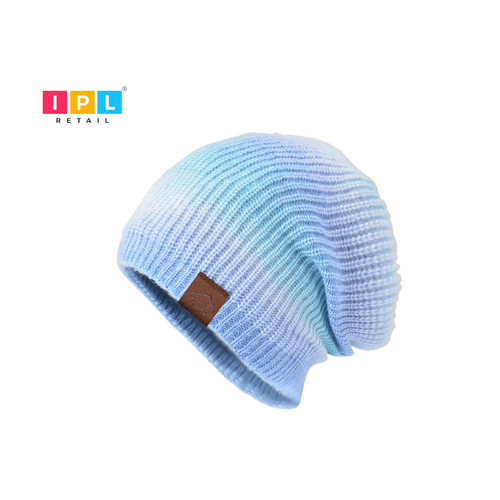 Shaded  Blue Beanie For Adults