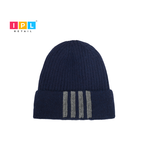 Dark Striped Beanie