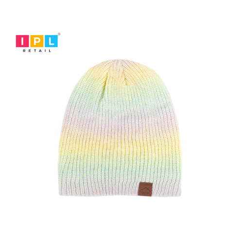 Tri-Color Striped Beanie