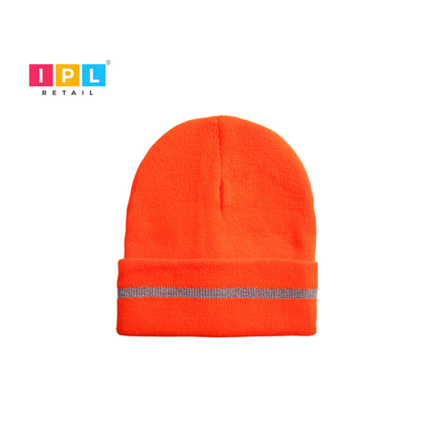 OrangeStreak Knit Beanie