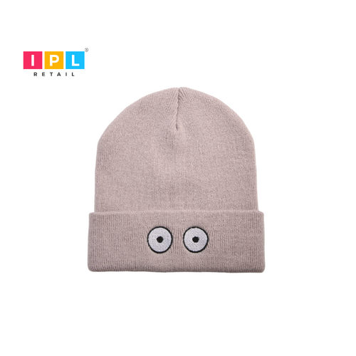Grey Wide Eye Beanie