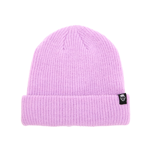 Pink Knit Acrylic Beanie 