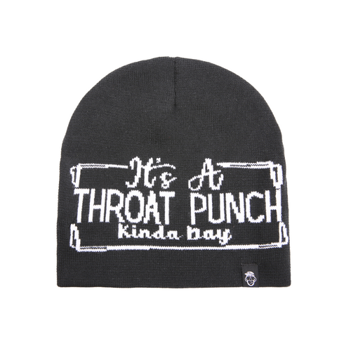 Bold Text Knit Beanie
