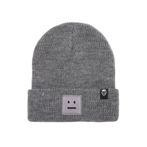 Neutral Graphic Knit Beanie