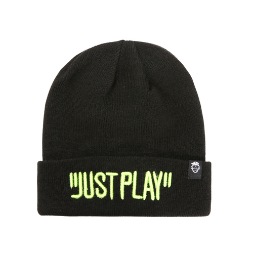 Just Play Neon Typography Beanie