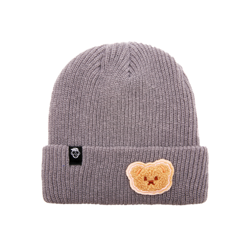 Cozy Teddy Patch Beanie