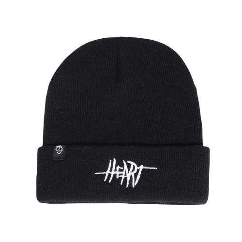 Black Acrylic Knit Beanie 