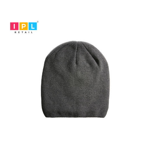 Grey Knitted Beanie