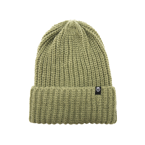 Olive Green Ribbed Street Beanie