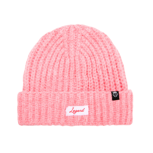 Pink Legend Patch Beanie 