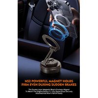 MARCOS TECH Magnetic Phone Mount with Vacuum Suction – Secure, Adjustable, and Ready for Any Road image
